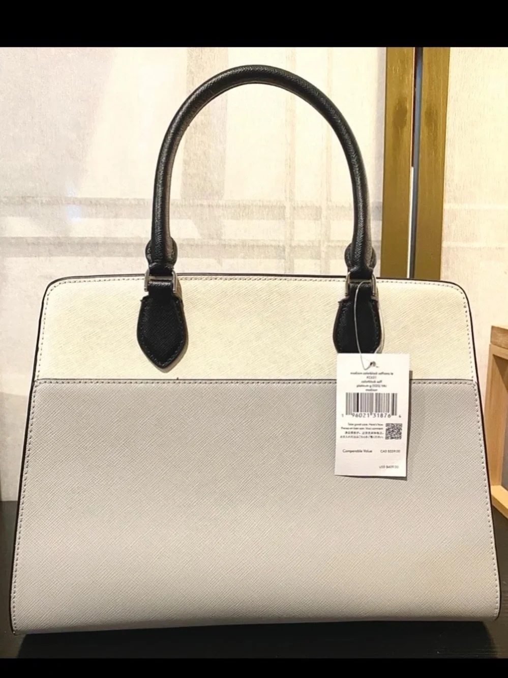 Kate Spade New York Madison Colorblock Saffiano Leather Medium Satchel